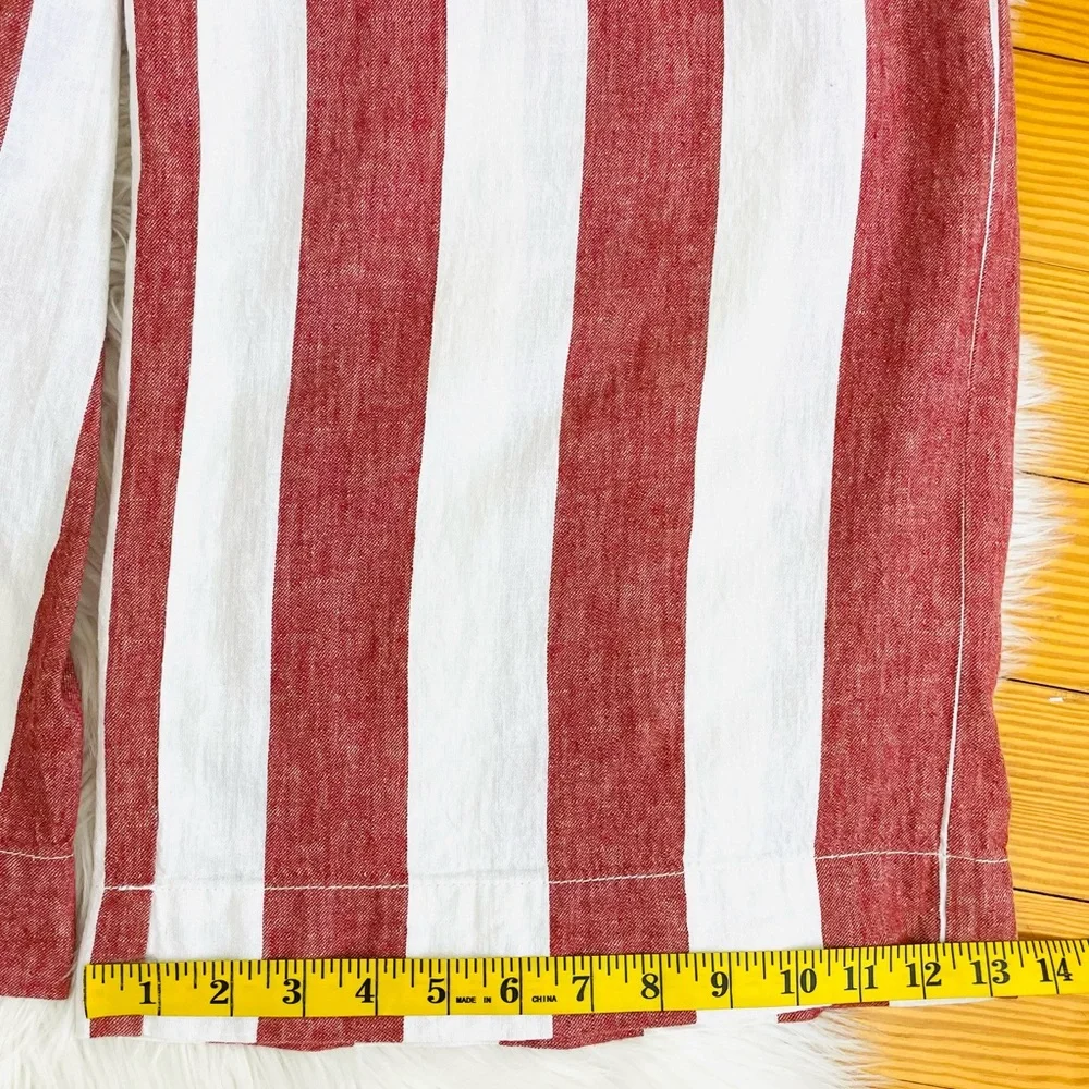 Madewell Huston Pull-On Crop Pants in Bold Stripe, EUC - Picture 11 of 12